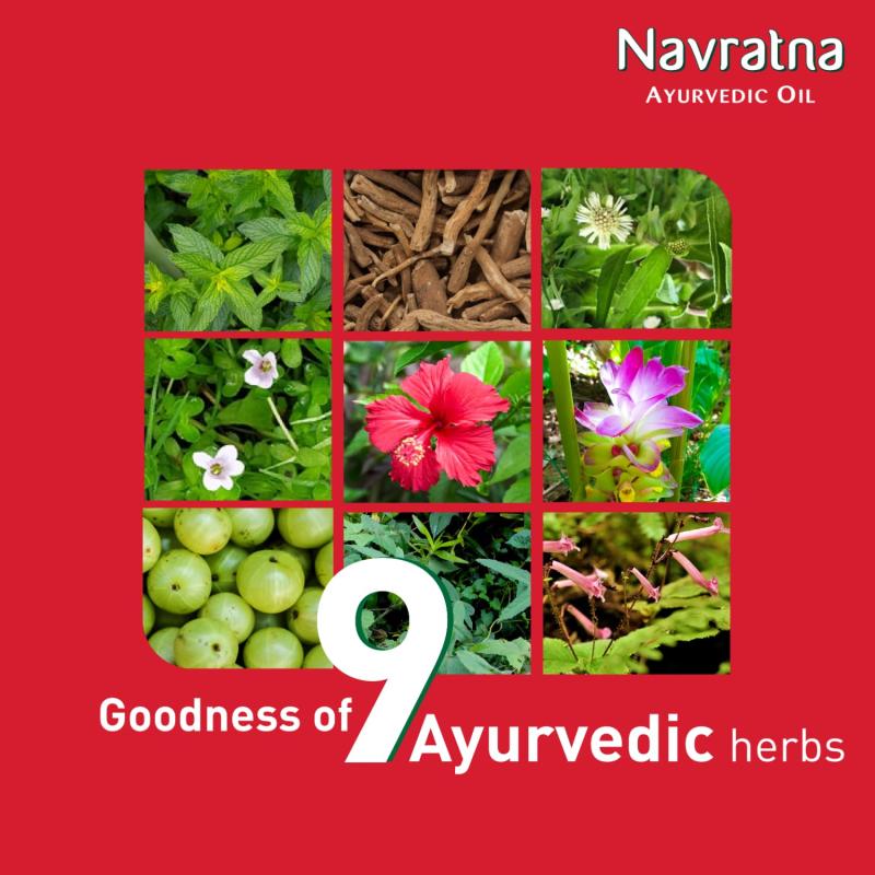 Navratna Ayurvedic Hair Oil - 200 ml