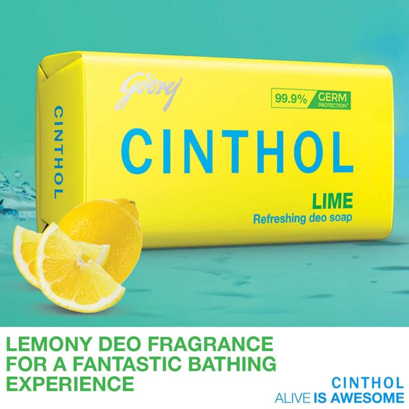 Cinthol Lime Soap - 100 g