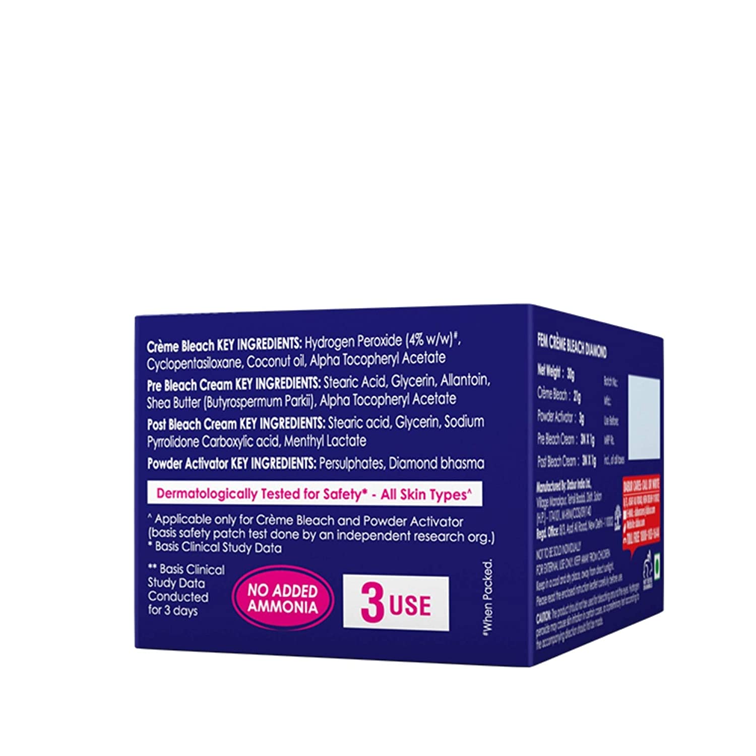 Fem Gold Creme Skin Bleach - Diamond - 30 g