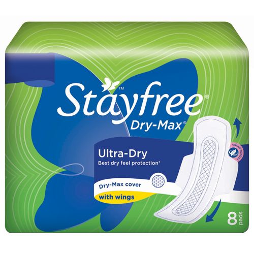 STAYFREE Dry Max Ultra Dry Sanitary Pads - 8 pcs