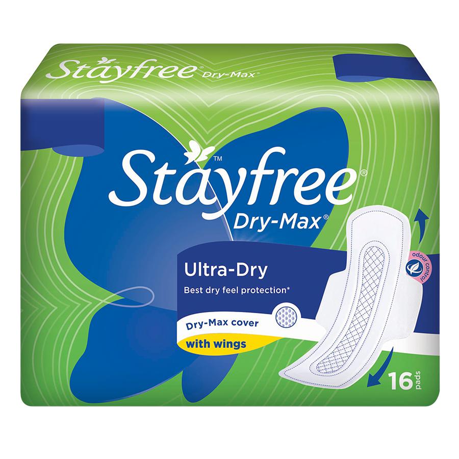 STAYFREE Dry Max Ultra Dry Sanitary Pads - 16 PCS