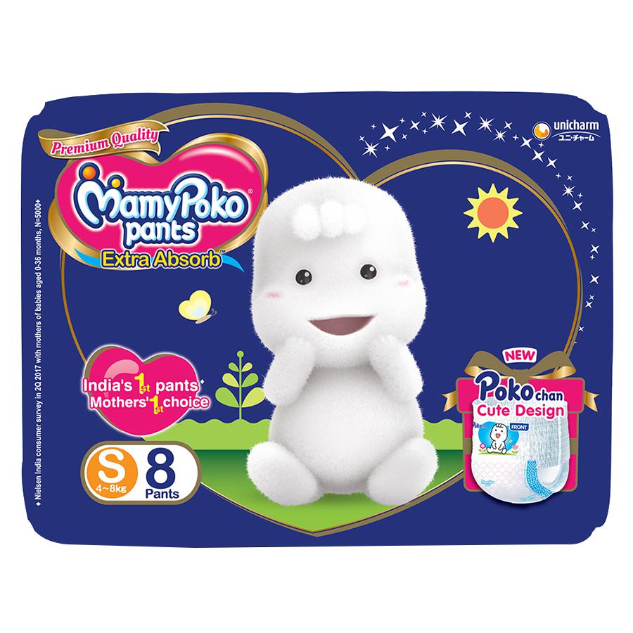 Mamypoko Extra Absorb Pants - Small (4 - 8 kg) - 7 pcs