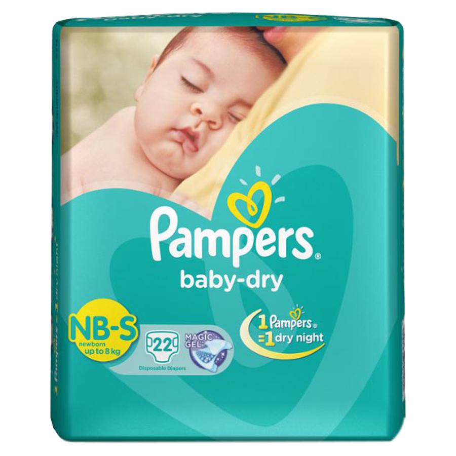 Pampers Baby Dry Pants - NB Small - Up to 8 kg - 22 PCS