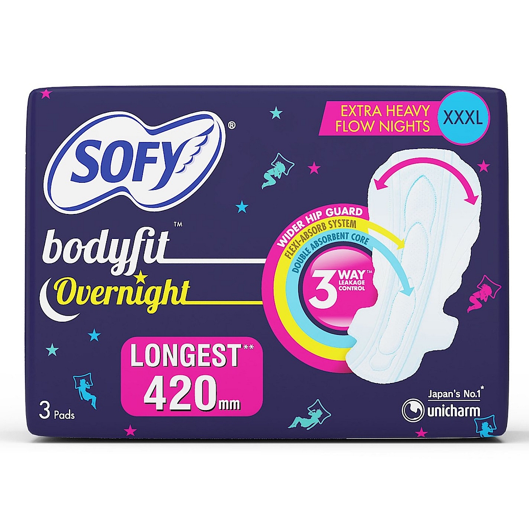 Sofy Bodyfit Overnight Pads - XXXL - 3 pcs