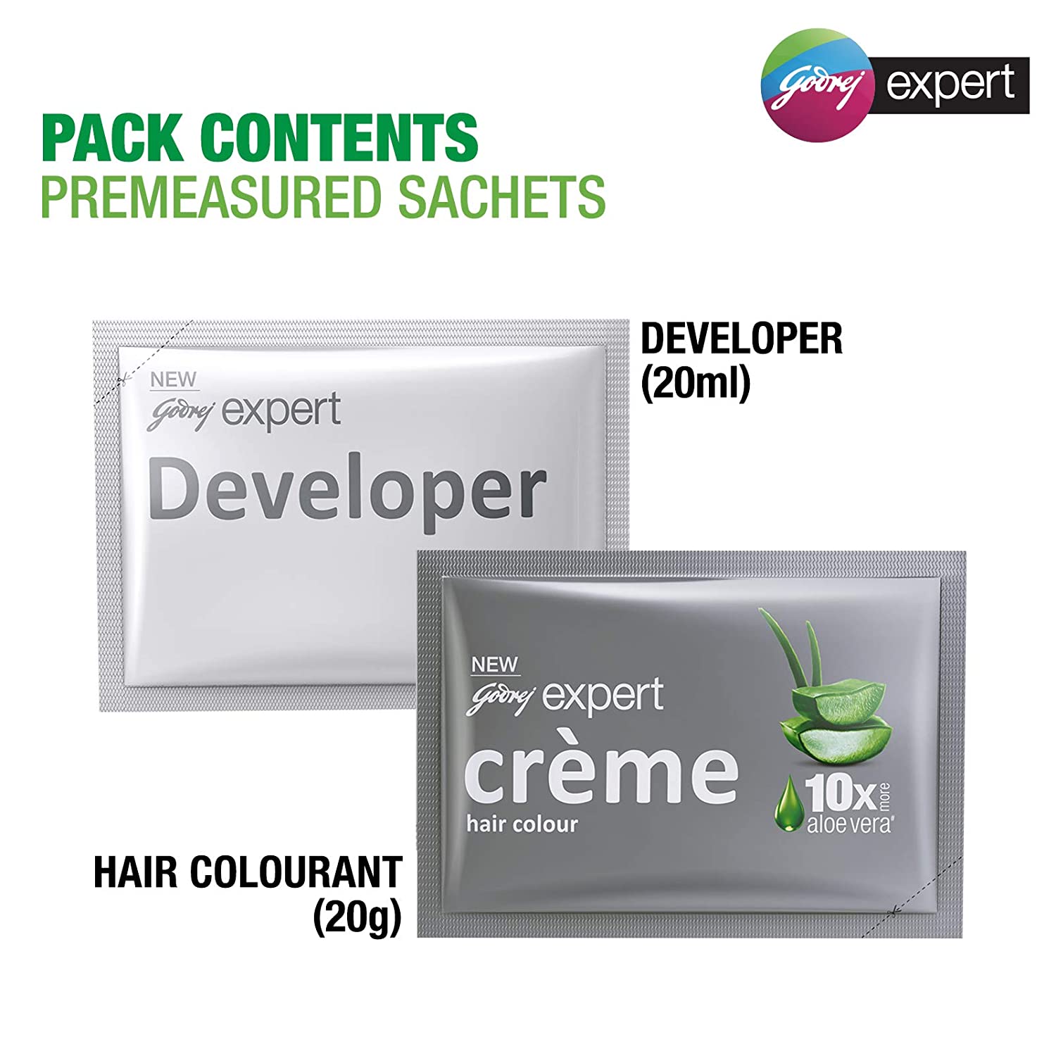 Godrej Expert Rich Creme - Natural Brown (4.00) Hair Colour - 20 ml