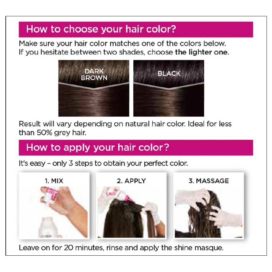 Loreal Paris Casting Creme Gloss Hair Colour - (200 Ebony Black) - 87.5 g + 72 ml