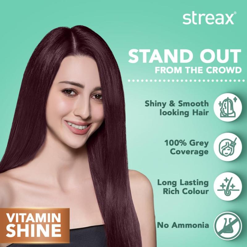 Streax Creme Hair Colour - (3.16 Burgundy) - 120 ml