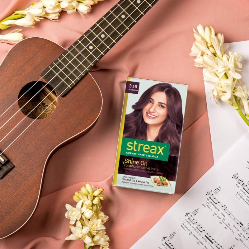 Streax Creme Hair Colour - (3.16 Burgundy) - 120 ml