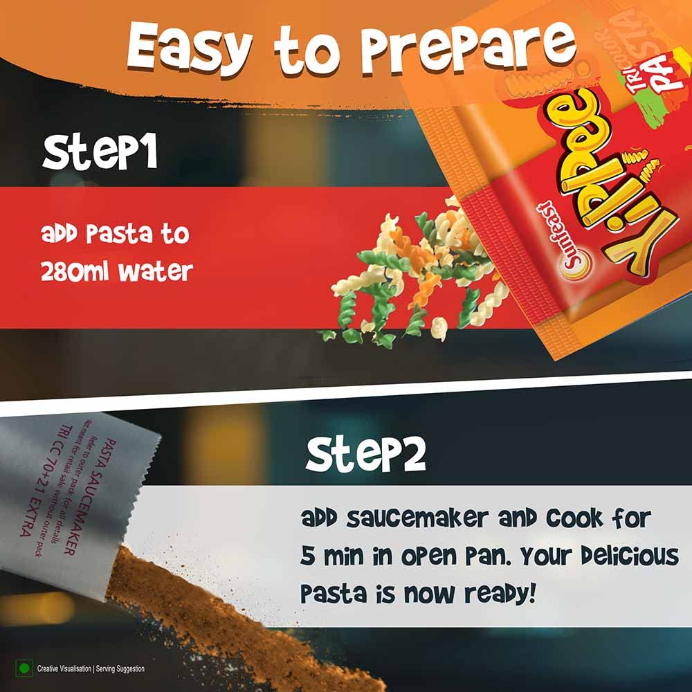 Sunfeast Yippee Tricolor Pasta Masala - 65 g