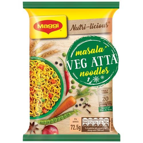 Maggi Masala Veg Atta Noodles - 72.5 g