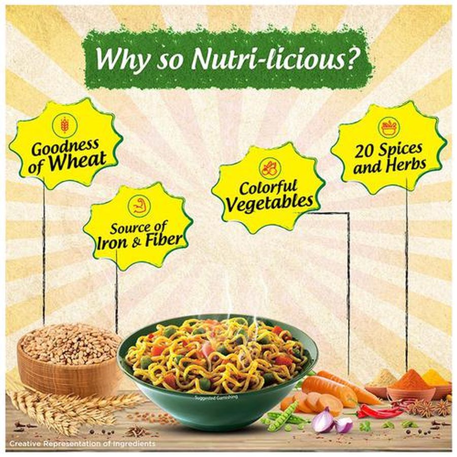 Maggi Masala Veg Atta Noodles - 290 g