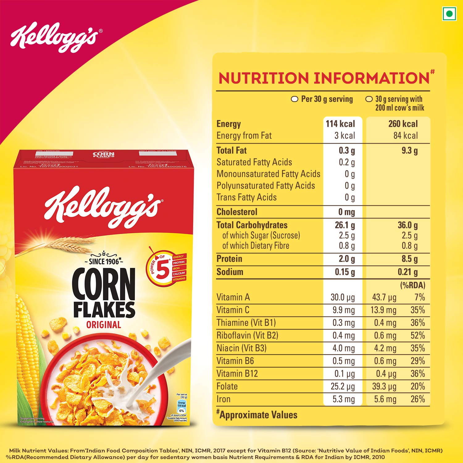 Kelloggs Corn Flakes Original - 250 g