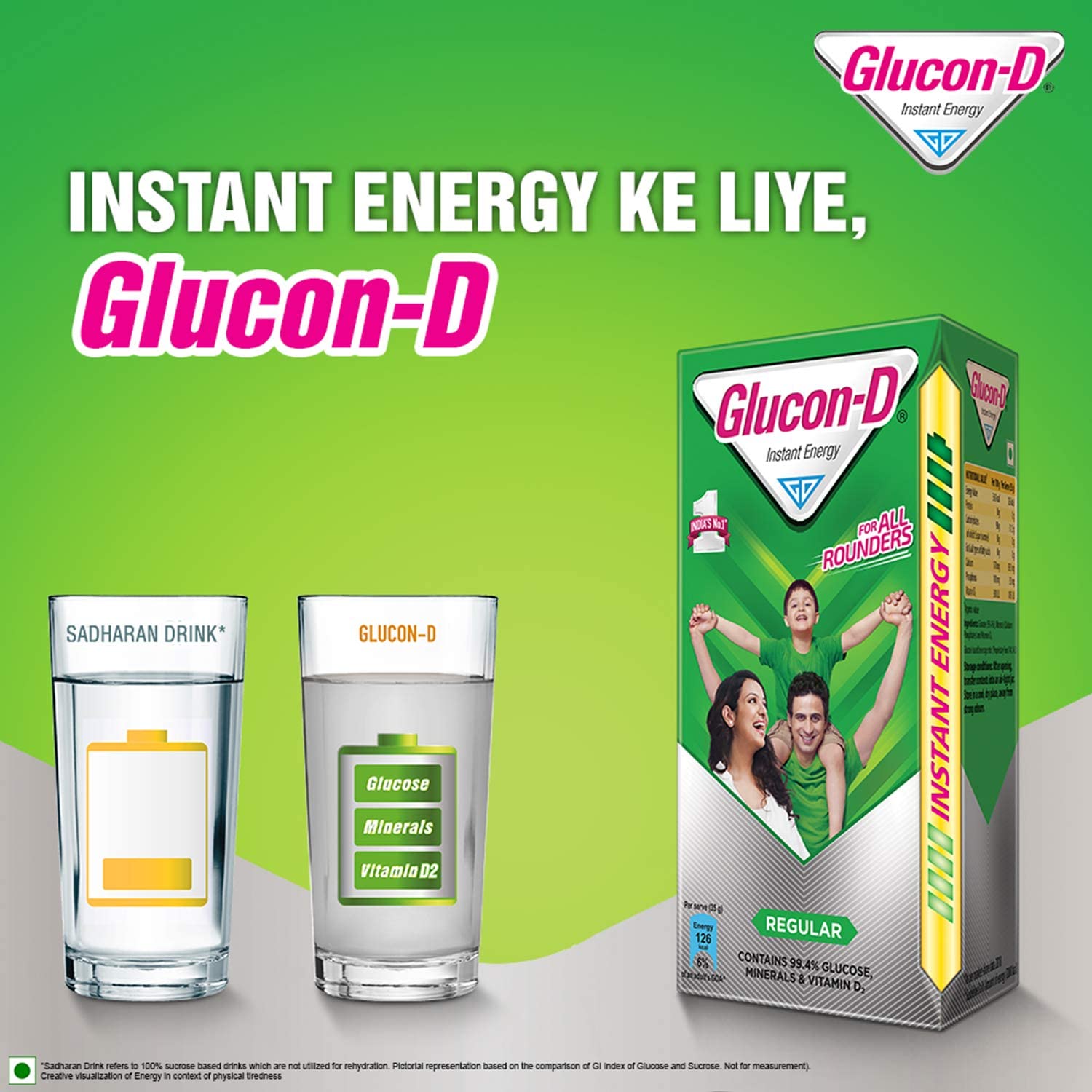 Glucon-D Instant Energy - Regular - 75 g