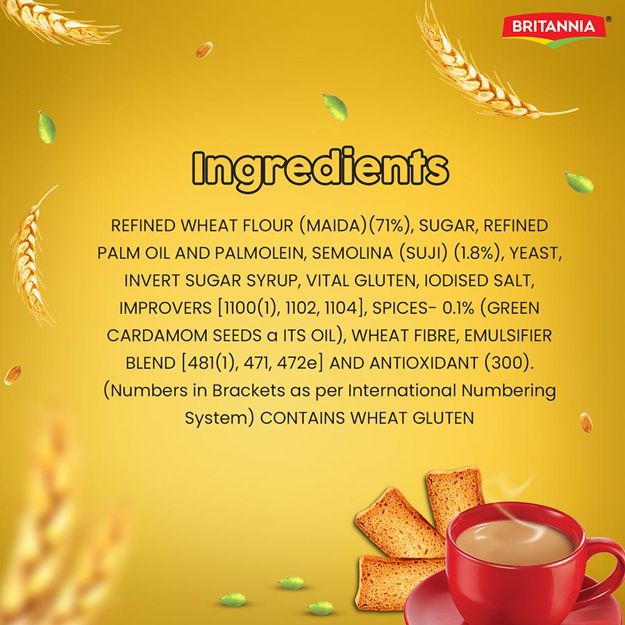 Britannia Toastea Premium Bake Rusk - 250 g