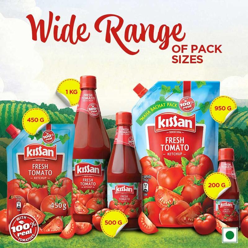 Kissan Fresh Tomato Ketchup (Pouch) - 1.2 kg
