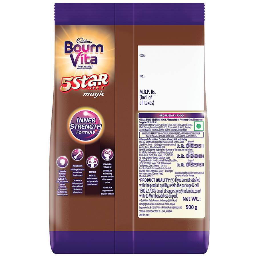 Bournvita 5 Star Magic Chocolate Health Drink - 500 g