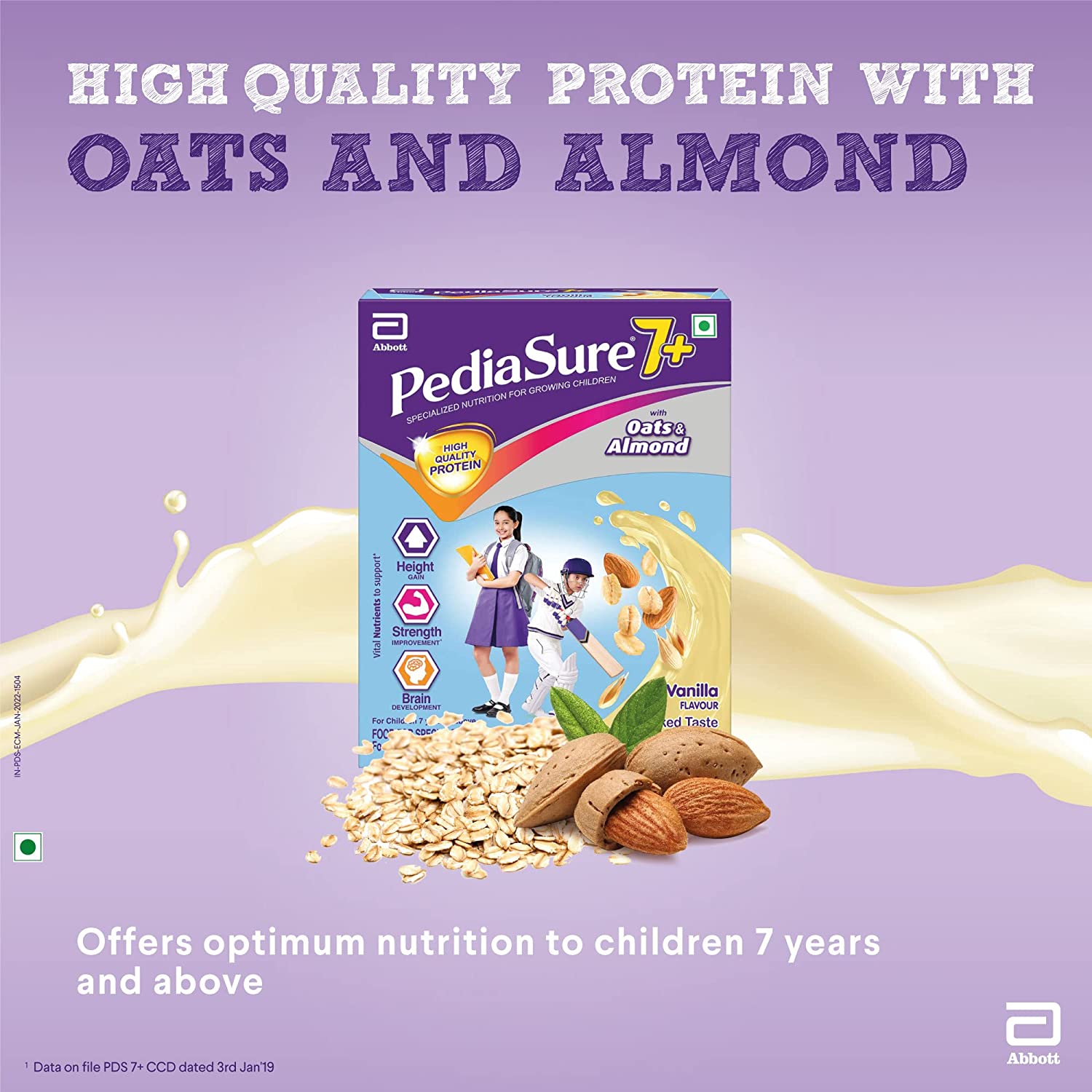 Pediasure 7 Plus Vanilla Flavour Powder - 200 g