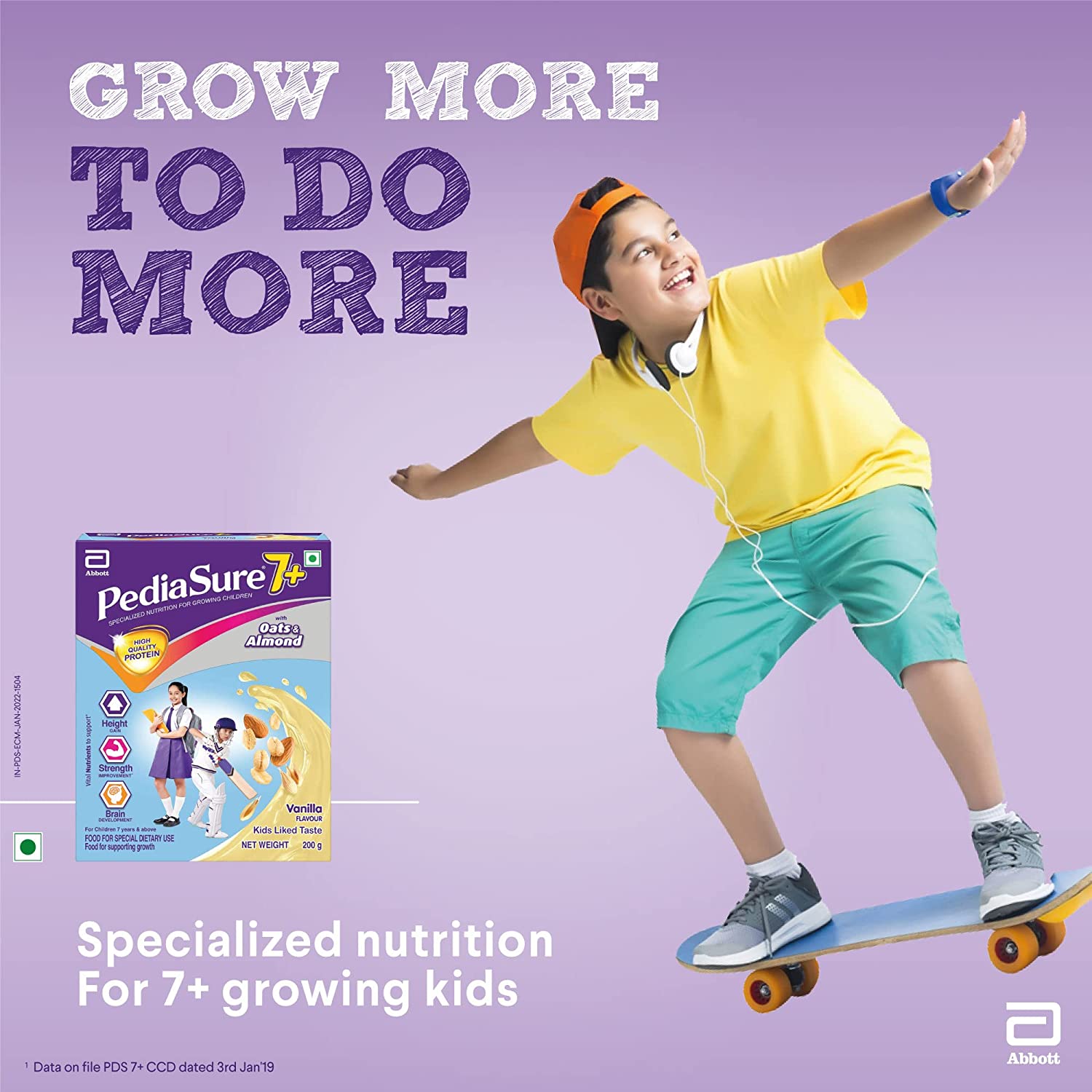 Pediasure 7 Plus Vanilla Flavour Powder - 200 g