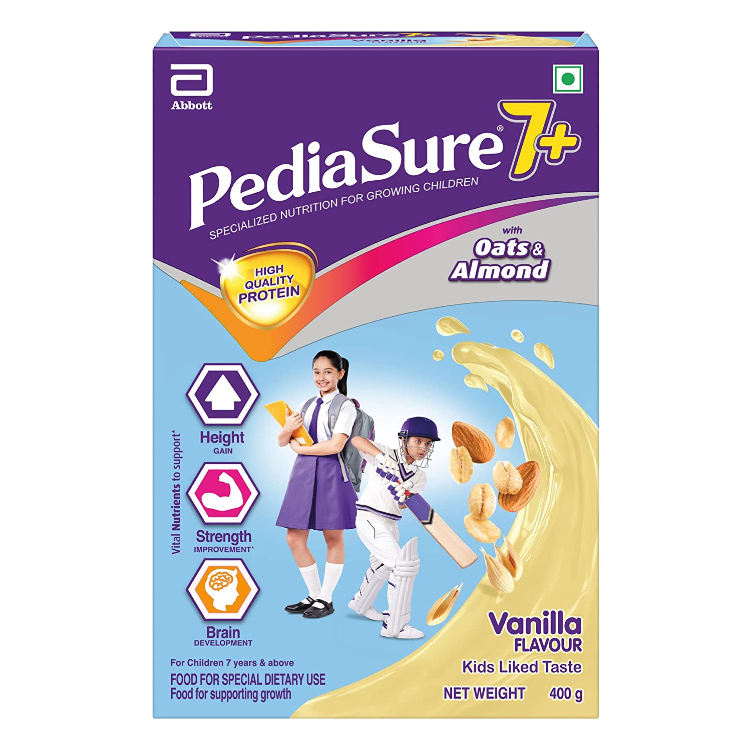 Pediasure 7 Plus Vanilla Flavour Powder - 400 g