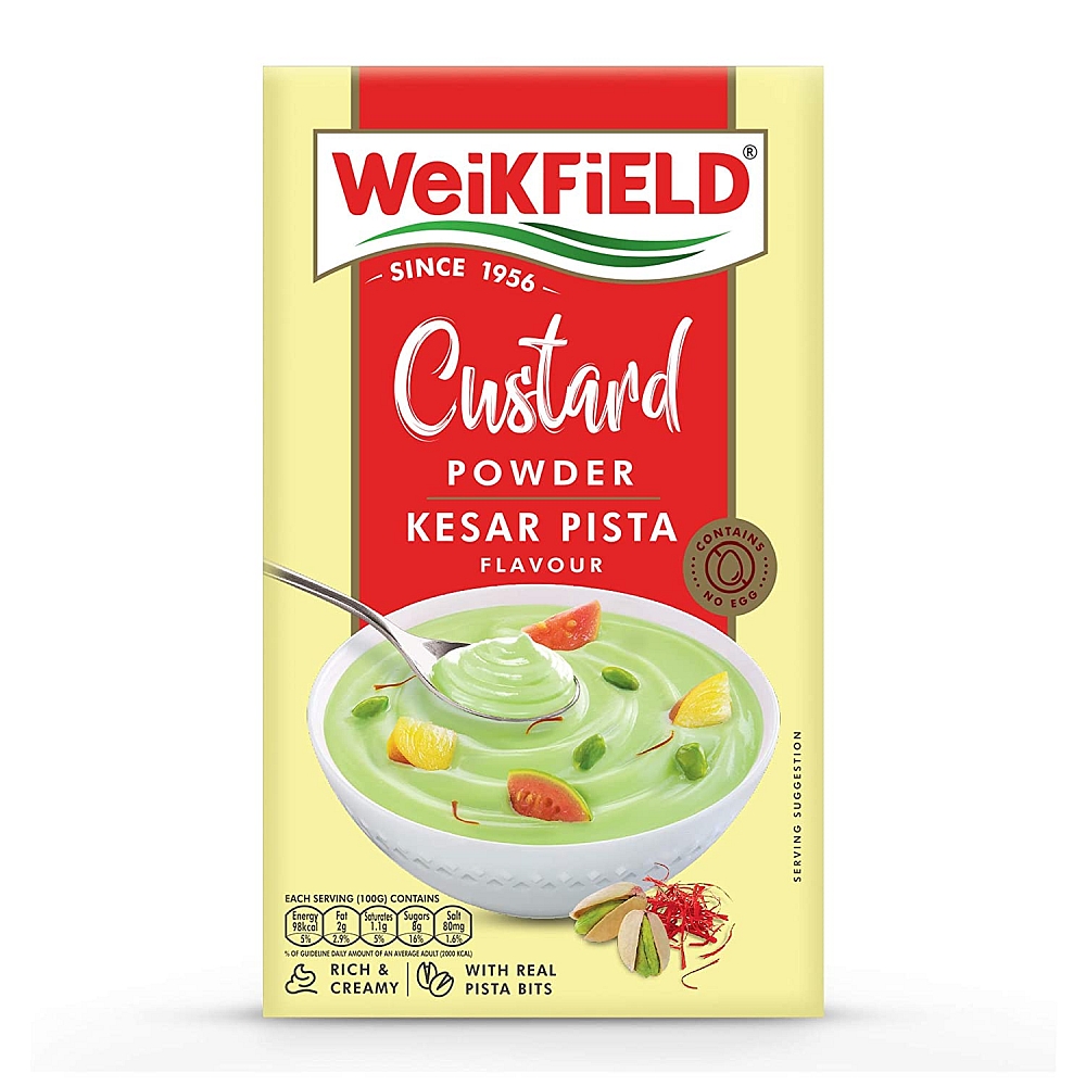 Weikfield Custard Powder - Kesar Pista Flavour - 75 g
