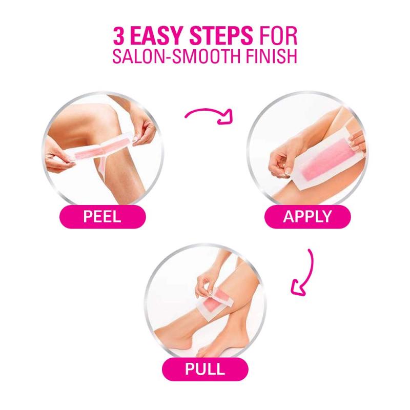Veet Hair Removal Waxing Strips Kit - Sensitive Skin - 20 Strips
