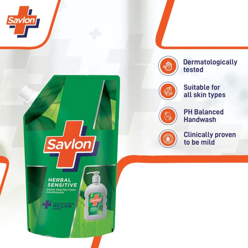 Savlon Herbal Sensitive Handwash (Refill) - 725 ml