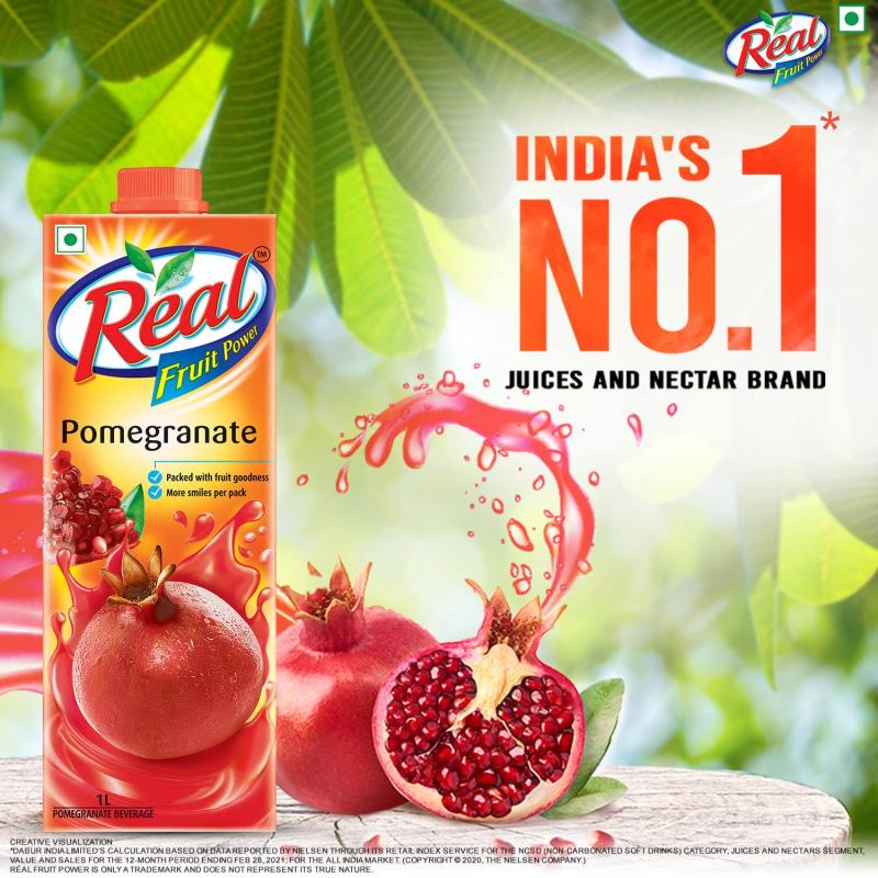 Real Fruit Power Pomegranate Juice - 1 L