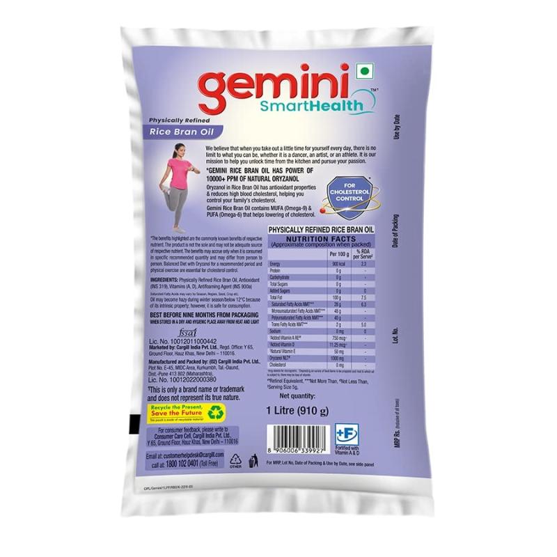 Gemini Rice Bran Oil - 1 L