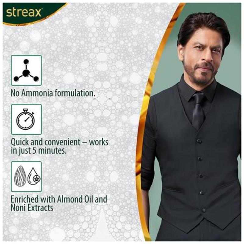 Streax Insta Shampoo Hair Colour - (3 Dark Brown) - 18 ml-