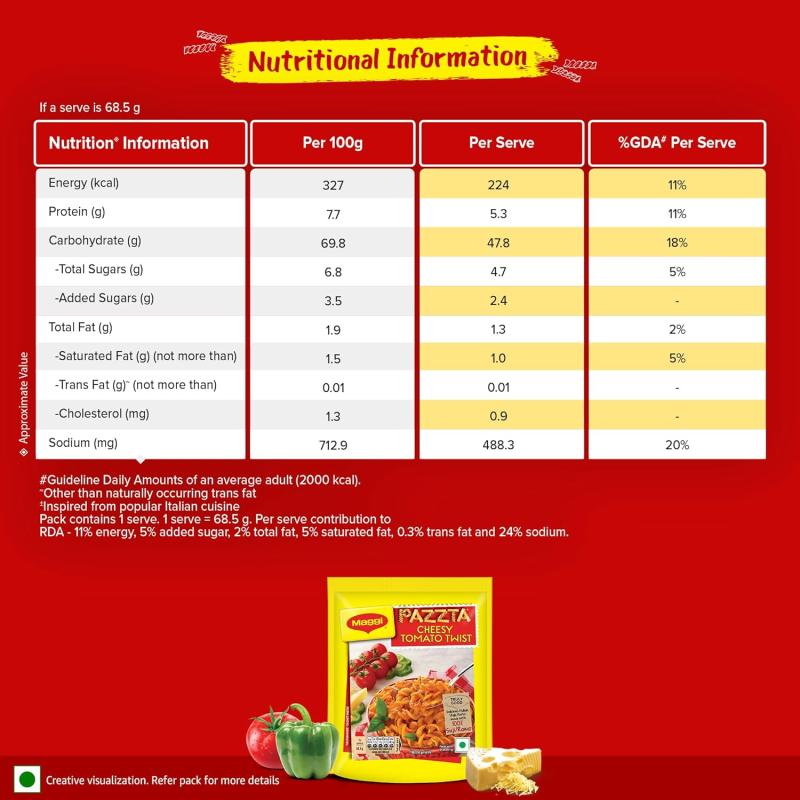 Maggi Pazzta Cheesy Tomato Twist - 75 g