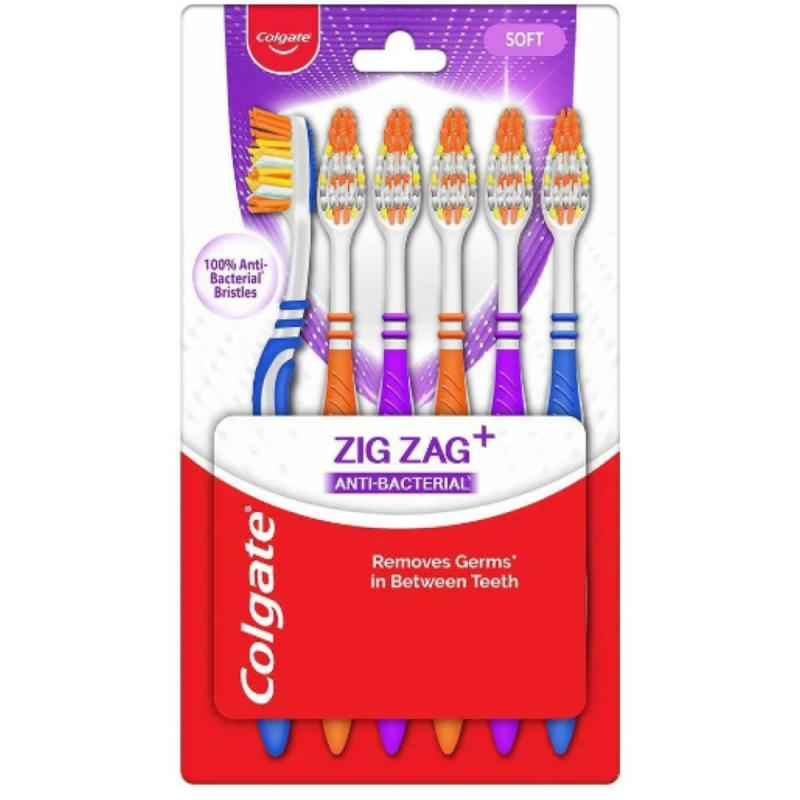 Colgate Zig Zag Tooth Brush (Soft) - 1 set (6 pcs)