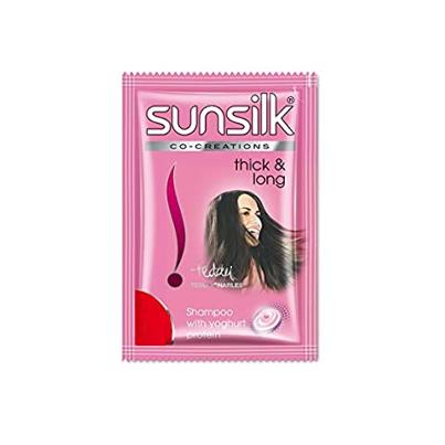 Sunsilk Pink Thick & Long Shampoo- Sachet - 5.5 ml