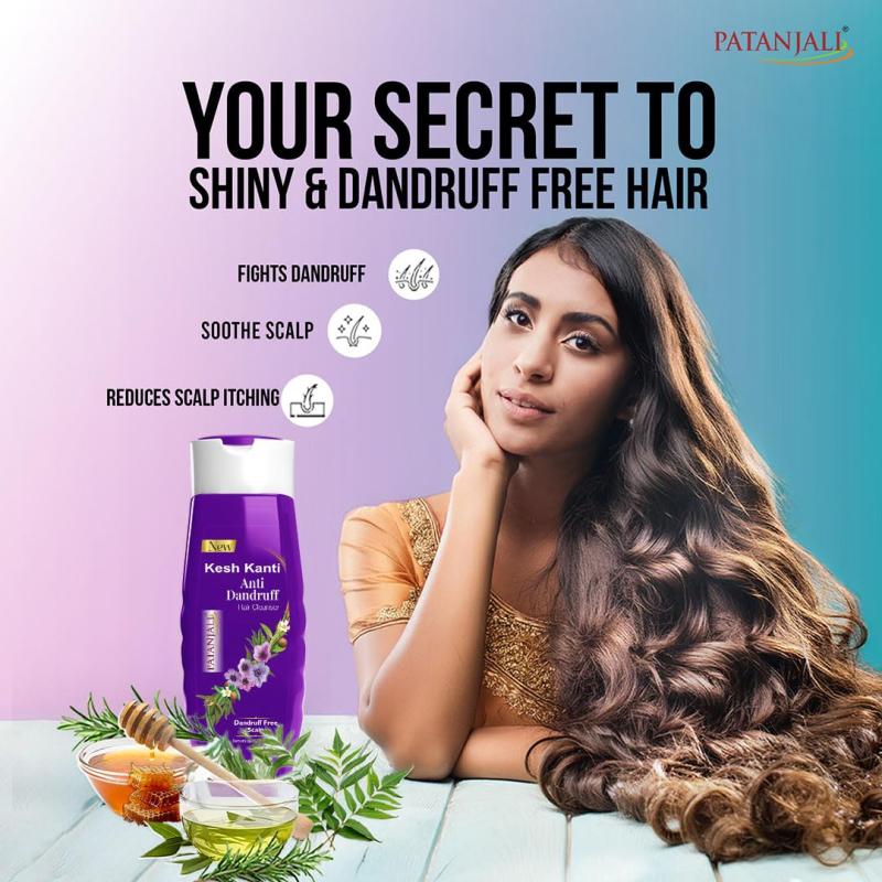 Patanjali Kesh Kanti Anti Dandruff Hair Cleanser - 180 ml
