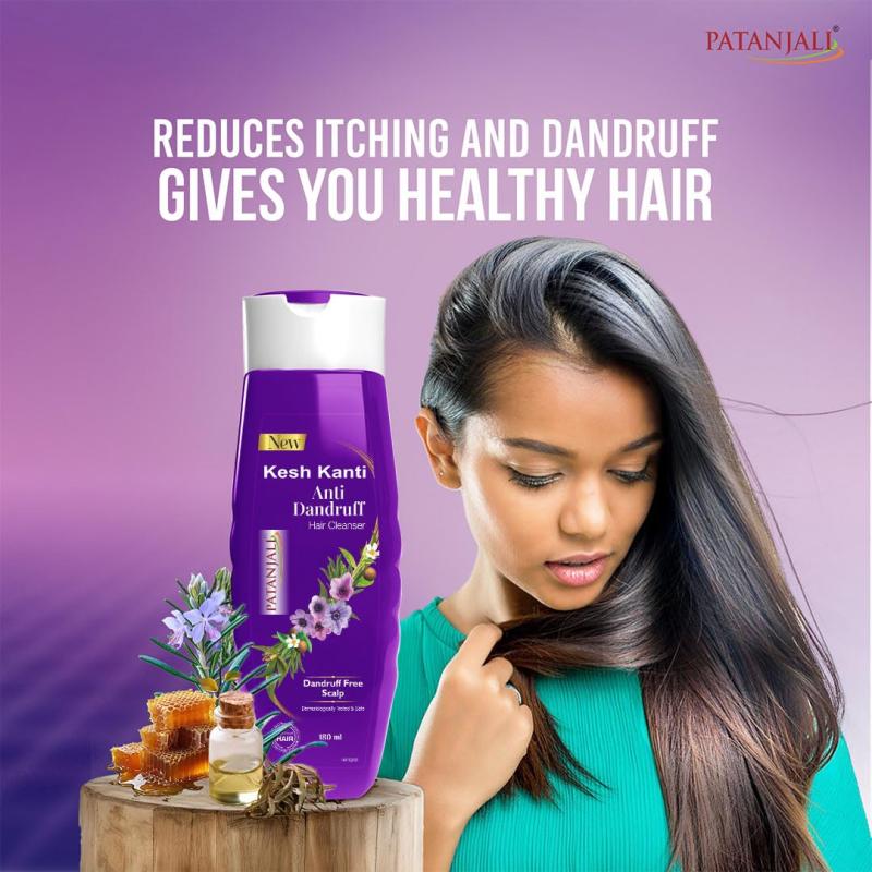 Patanjali Kesh Kanti Anti Dandruff Hair Cleanser - 180 ml