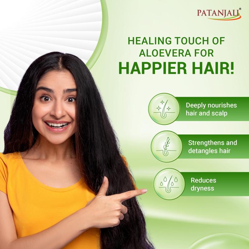 Patanjali Kesh Kanti Aloevera Hair Cleanser - 180 ml