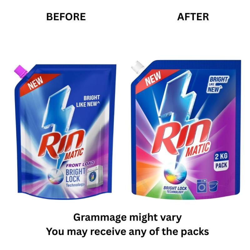 Rin Matic Liquid Detergent - Front Load - 2 L