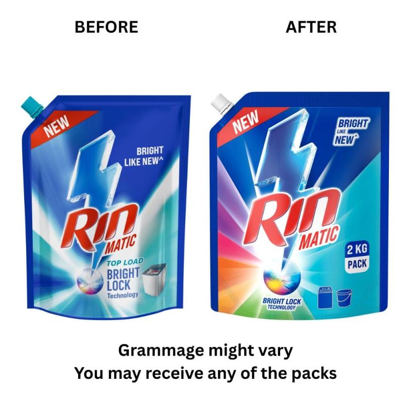Rin Matic Liquid Detergent - Top Load - 2 L